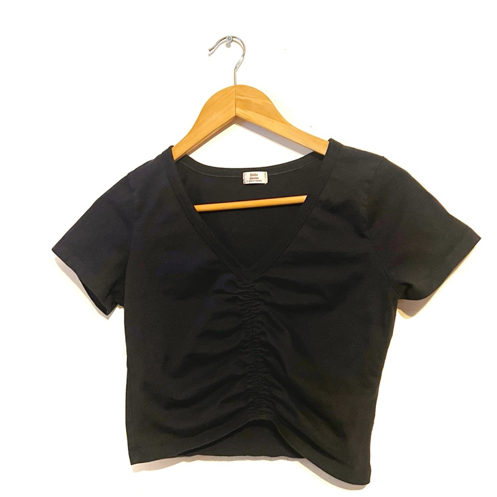 Aritzia | Little Moon Navy Ruched Top